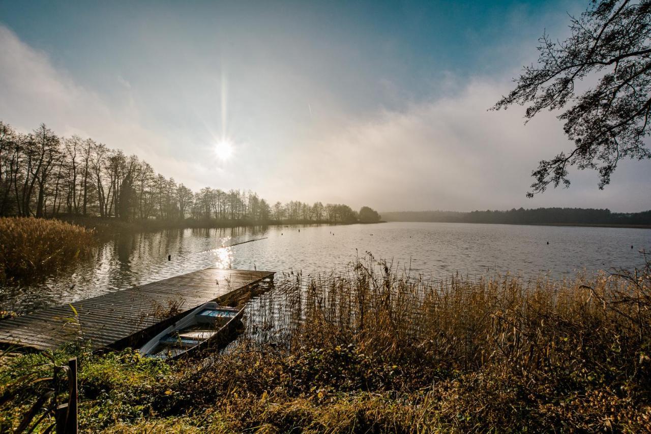 Luxus-See-Domizil mit Sauna, Kamin und Boot-130 qm für 6 Personen Krakow am See Exterior foto