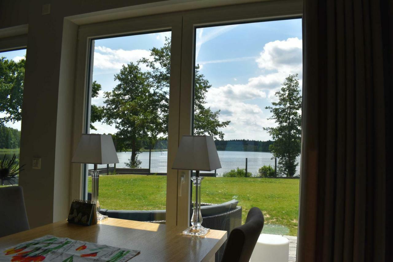 Luxus-See-Domizil mit Sauna, Kamin und Boot-130 qm für 6 Personen Krakow am See Exterior foto