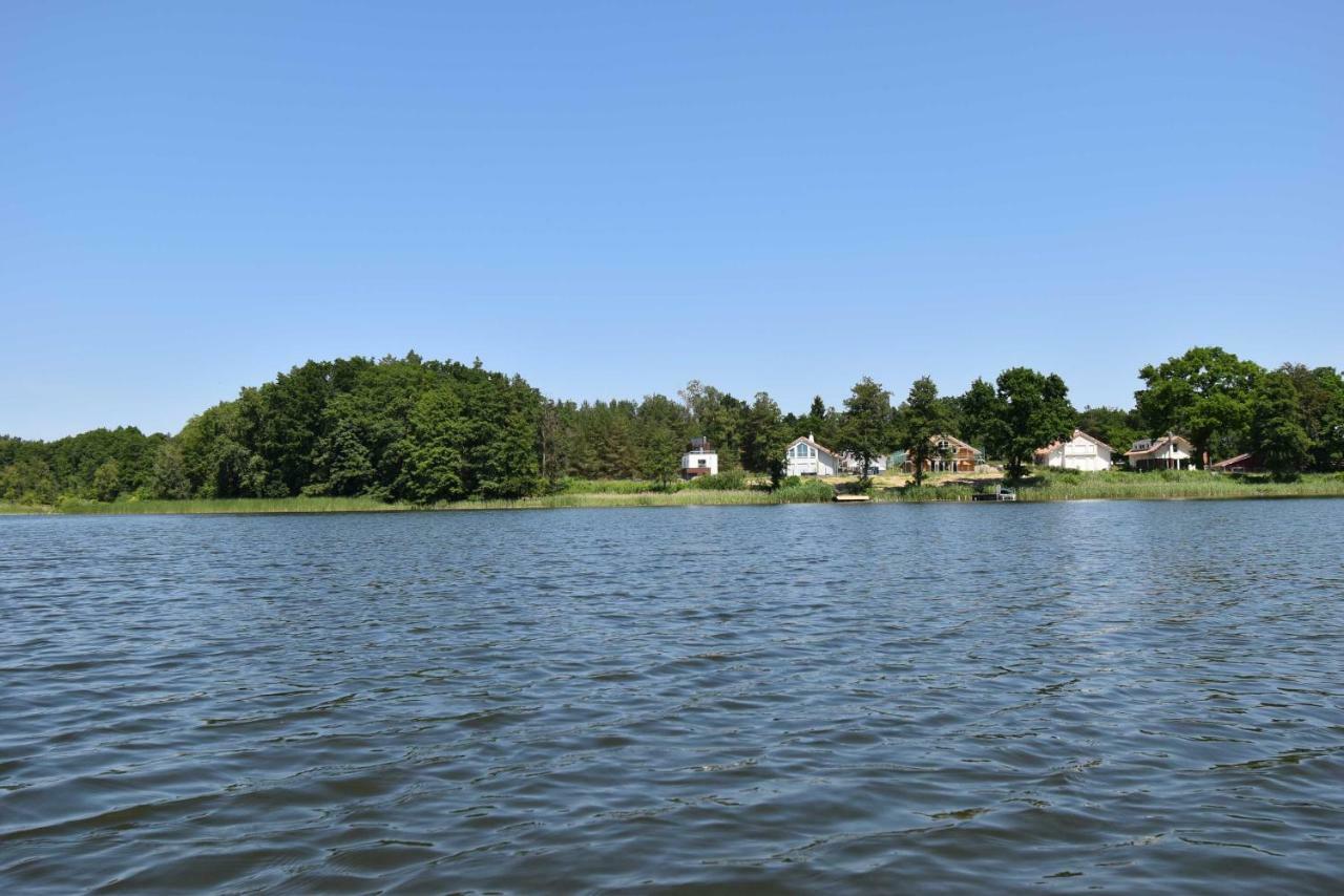 Luxus-See-Domizil mit Sauna, Kamin und Boot-130 qm für 6 Personen Krakow am See Exterior foto